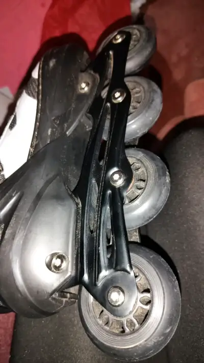 Patines en línea GPR negros y blancos - miniatura 2