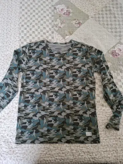 Polera manga larga camuflaje para niño Tribu - miniatura 2