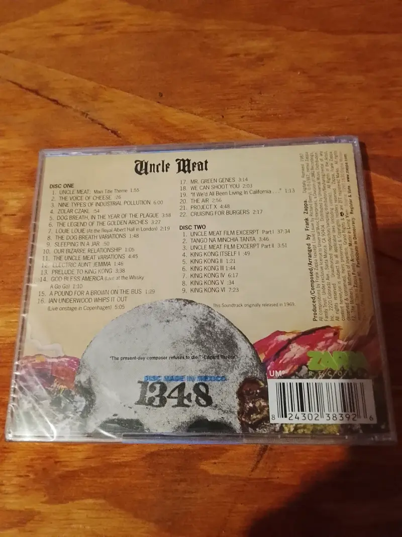 CD Uncle Meat de Frank Zappa en buen estado - 2
