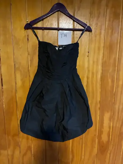 Vestido negro fiesta talla 34 - miniatura 1