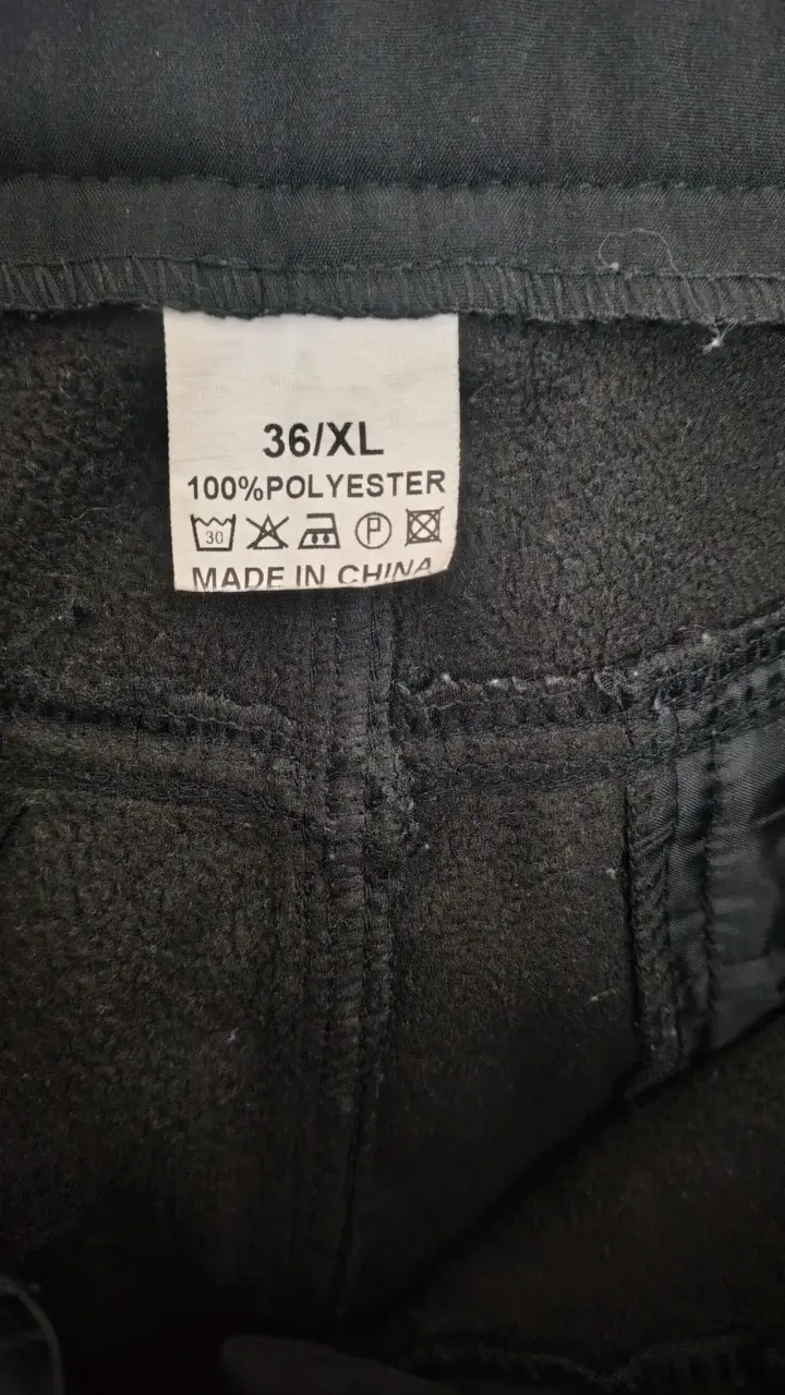 Pantalones outdoor negros para hombre talla XL - 4