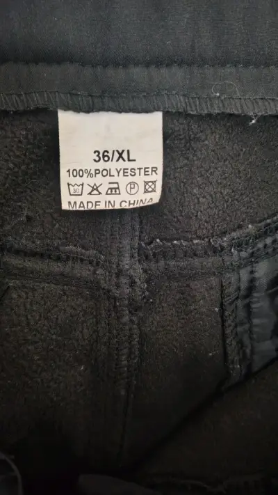 Pantalones outdoor negros para hombre talla XL - miniatura 4