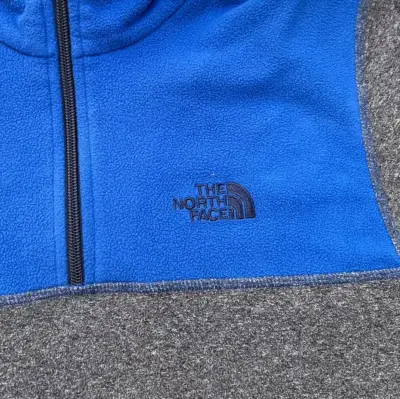 Polar The North Face azul y gris para niños - miniatura 2