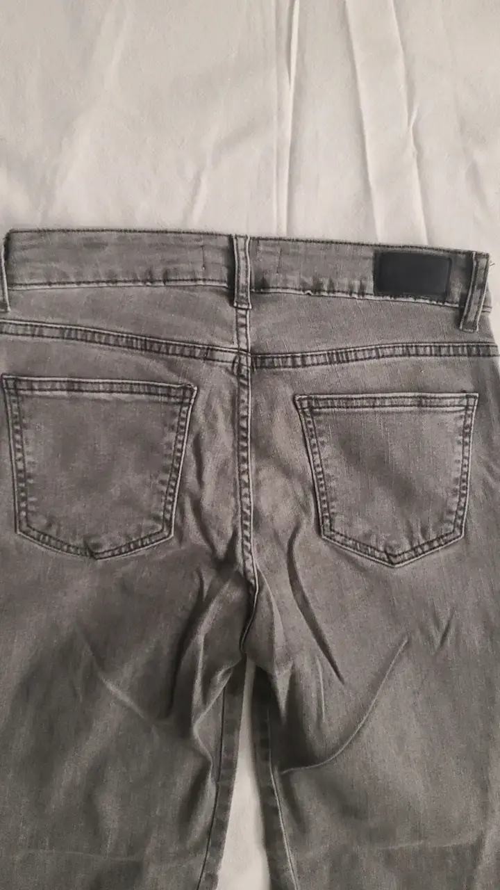 Jeans grises de mezclilla Rupha para mujer - 5