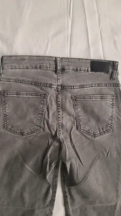 Jeans grises de mezclilla Rupha para mujer - miniatura 5