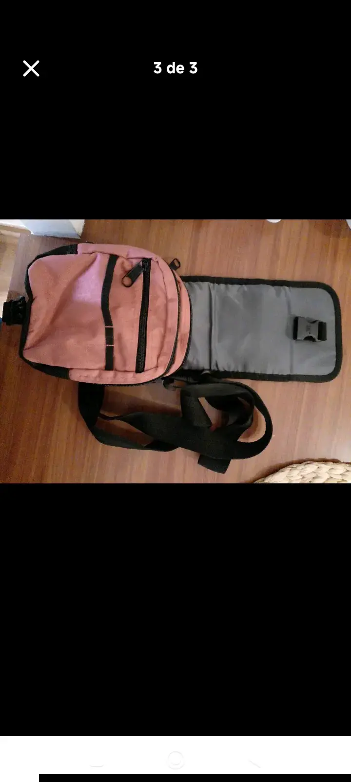 Bolso bandolera CAT burdeo con correa ajustable - 2