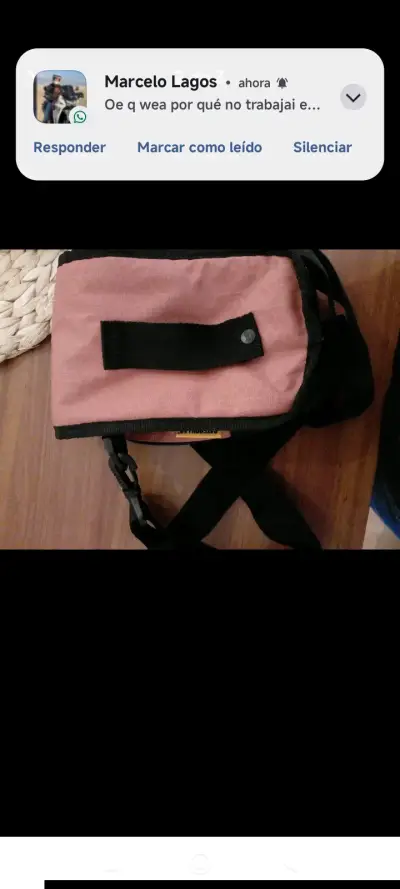Bolso bandolera CAT burdeo con correa ajustable - miniatura 3
