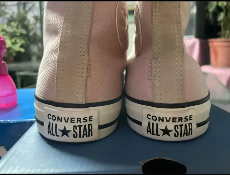 Zapatillas Converse All Star rosadas de lona - 3