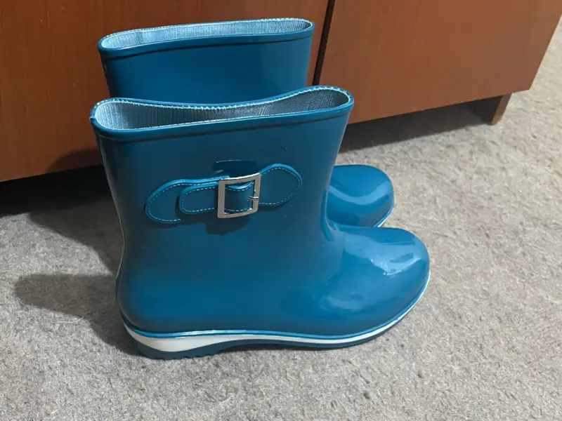 Botas de lluvia azules para mujer - 3