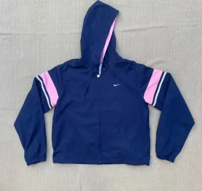 Chaqueta deportiva azul con capucha Nike - miniatura 1