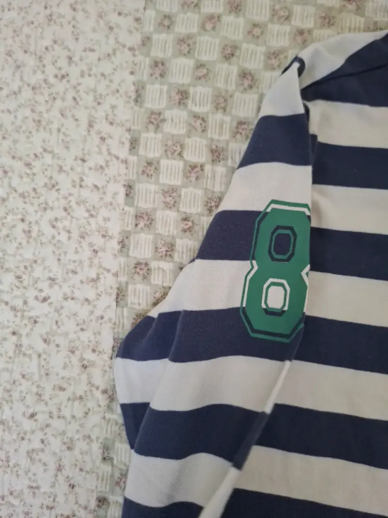 Polera de rayas azul y blanca Tribu para hombre - 3