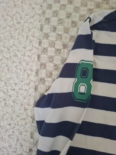 Polera de rayas azul y blanca Tribu para hombre - miniatura 3