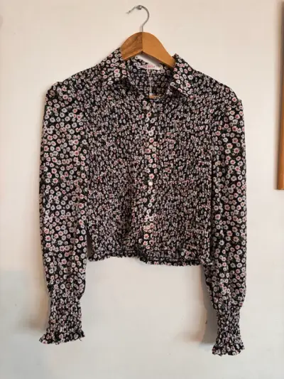 Blusa de flores manga larga Amelia - miniatura 1