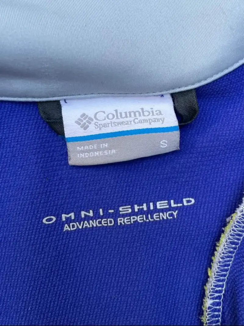 Chaqueta deportiva Columbia azul y blanca - 3