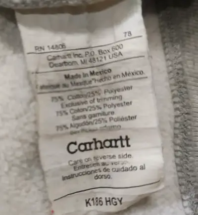 Polerón gris Carhartt talla XL - miniatura 4
