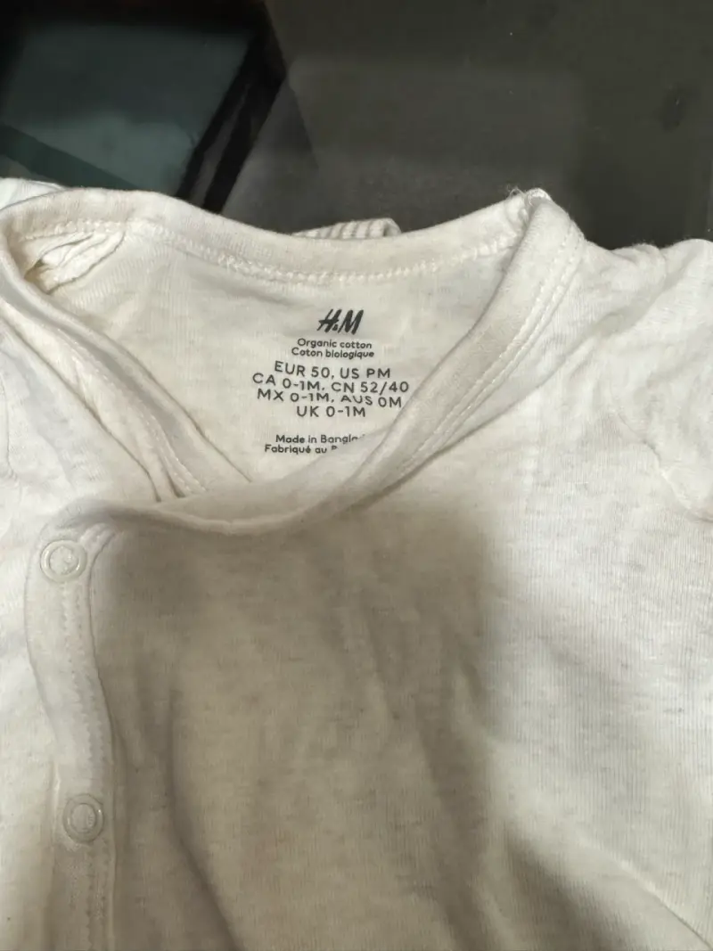 Set de 3 bodies de algodón para bebé H&M - 3