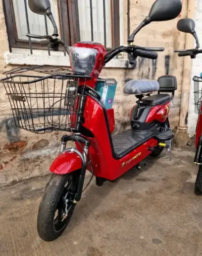 Bicimoto eléctrica TOP Moto aro 14 doble asiento - miniatura 2