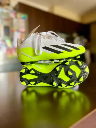 Botines de fútbol Adidas X Crazyfast 4 FG amarillos - miniatura 1