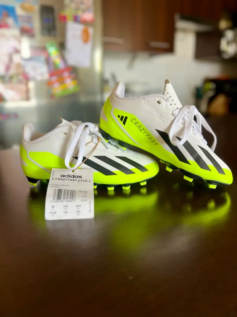 Botines de fútbol Adidas X Crazyfast 4 FG amarillos - 2