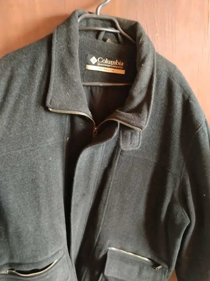 Chaqueta de lana negra Columbia para hombre - 1