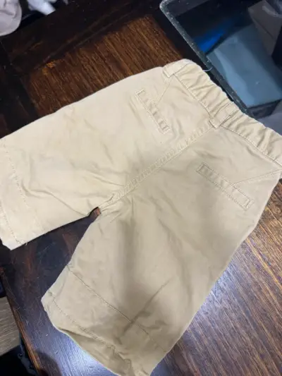 Pantalón tela  beige para niño - miniatura 2