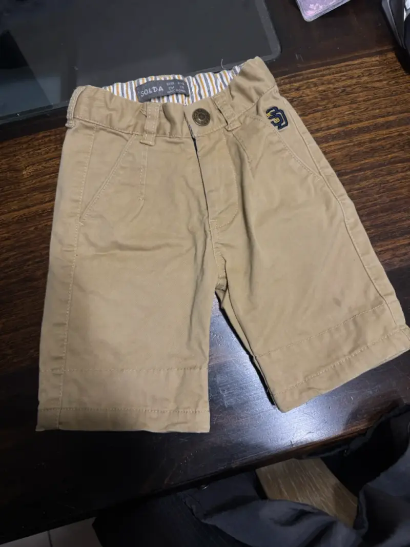 Pantalón tela  beige para niño - 3