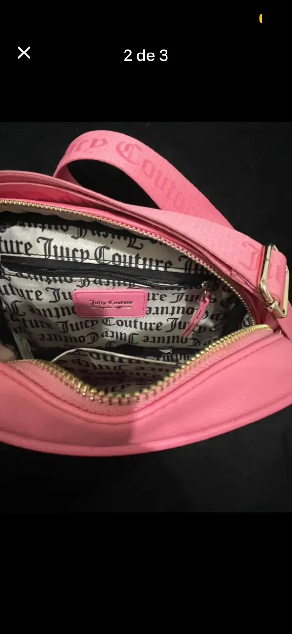 Riñonera Juicy Couture rosa con detalles brillantes - 2