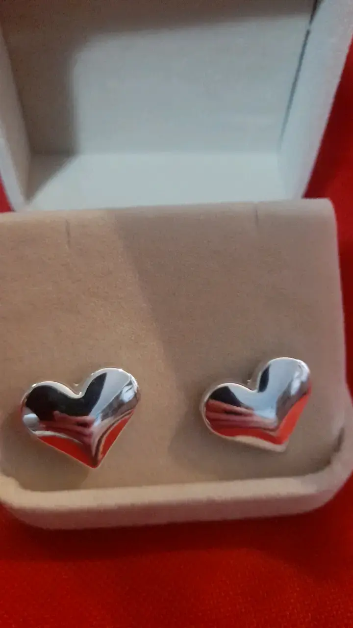 Aros de corazón en baño brillantes - 5