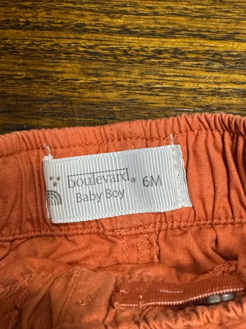 Shorts naranjas para bebé niño Boulevard - 3