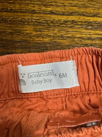 Shorts naranjas para bebé niño Boulevard - miniatura 3