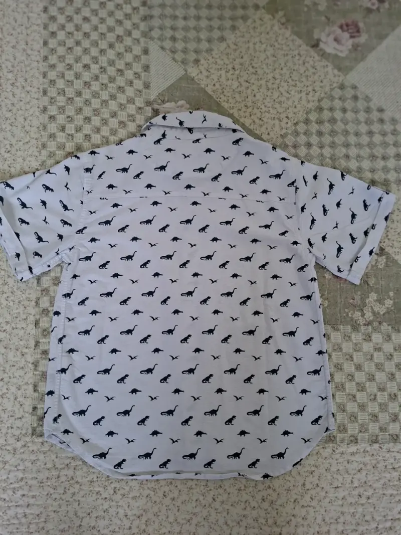 Camisa infantil con estampado de dinosaurios - 5
