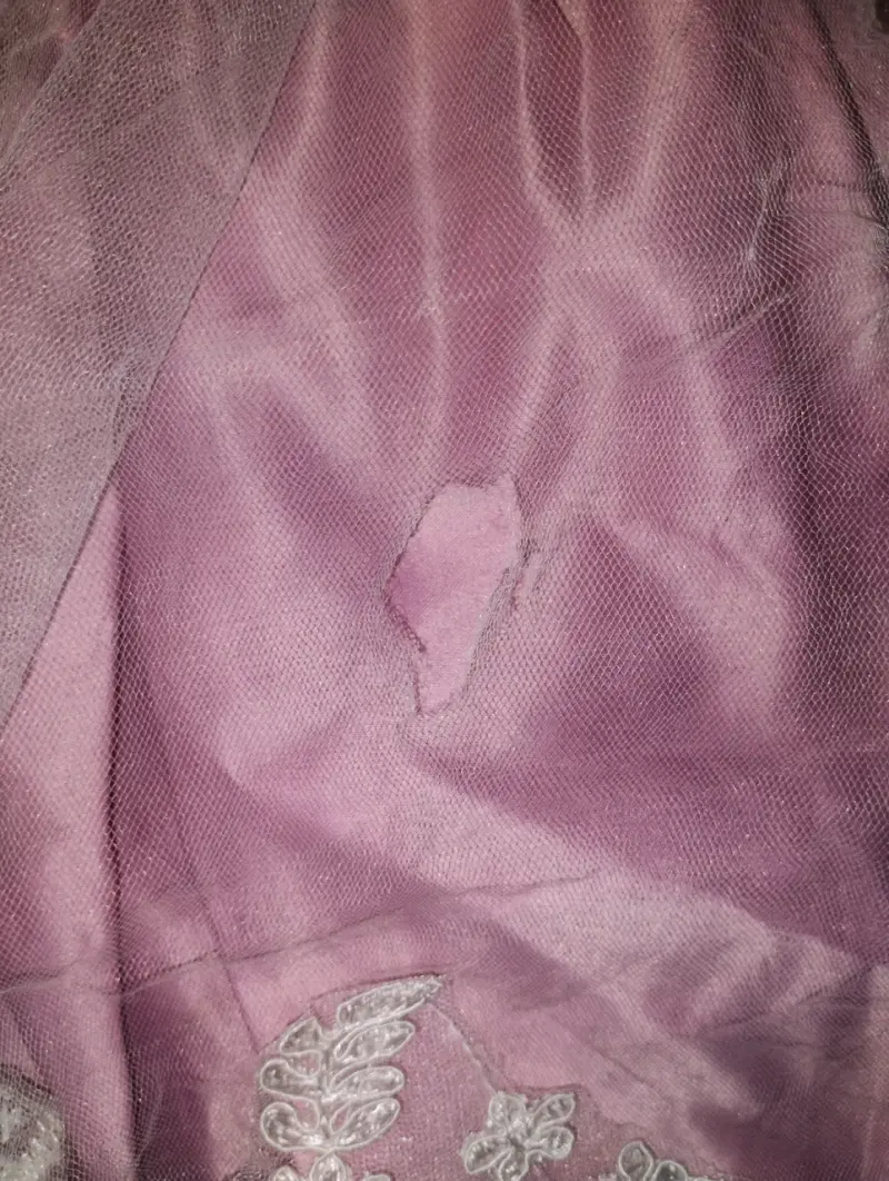 Vestido de fiesta para niña con lazo y encaje - 4