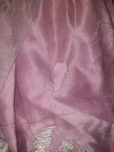 Vestido de fiesta para niña con lazo y encaje - miniatura 4