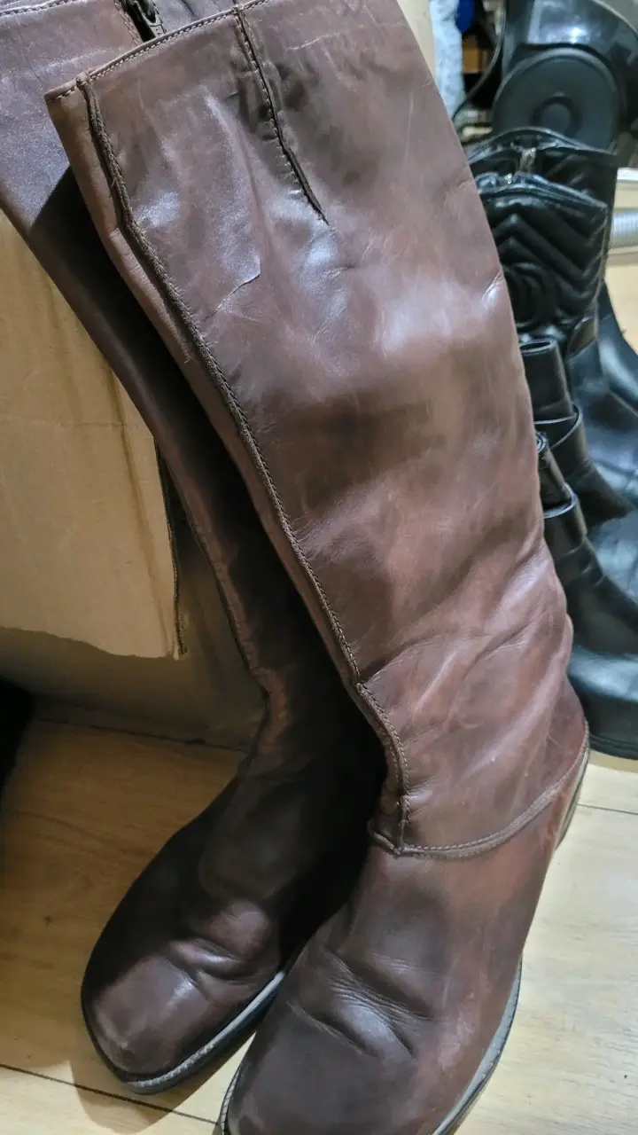Botas de cuero marrón Anticlavo para hombre - 3