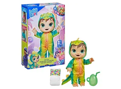 Muñeca Baby Alive Dino Cuties con Disfraz de Dinosaurio - miniatura 1