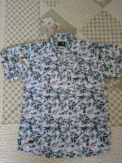 Camisa hawaiana estampada para niño - miniatura 1