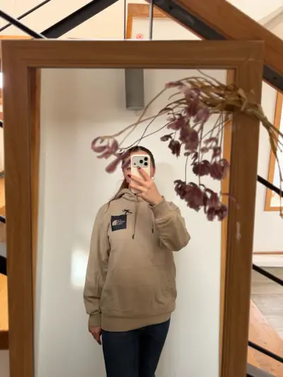 Polerón beige con capucha The North Face Unisex - miniatura 3
