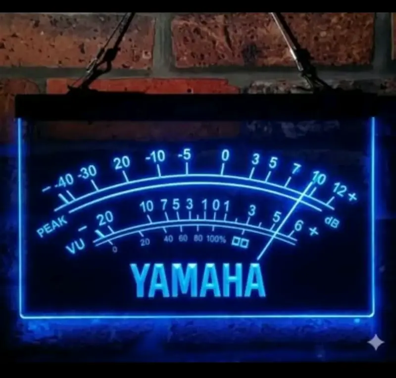 Letrero luminoso Yamaha con diseño VU - 2