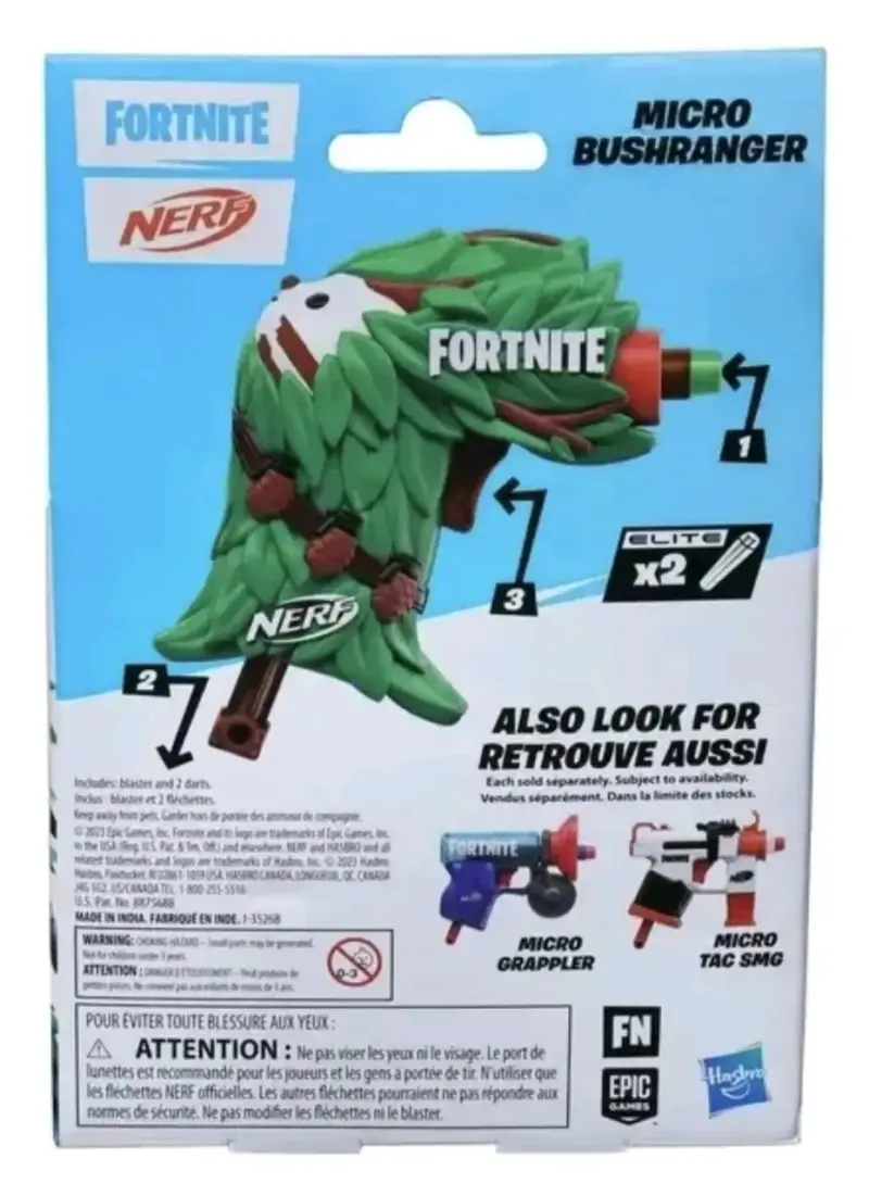 Lanzador Nerf Fortnite Micro Bushranger - 3
