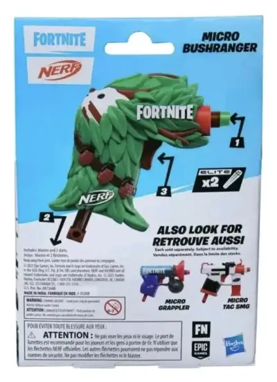Lanzador Nerf Fortnite Micro Bushranger - miniatura 3