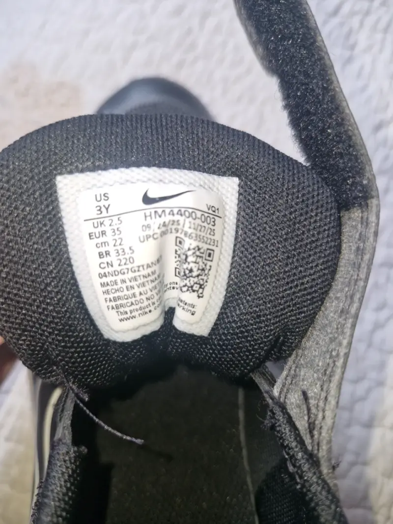 Zapatillas deportivas negras para niños Nike - 2