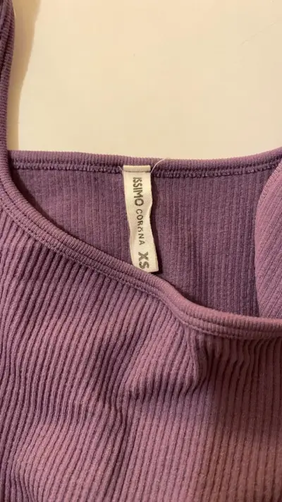 Top morado sin mangas Issimo talla XS - miniatura 1