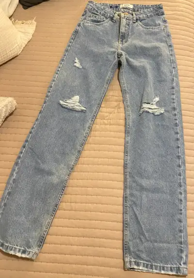 Jeans Baggy Mujer Sybilla Desgastados - miniatura 1