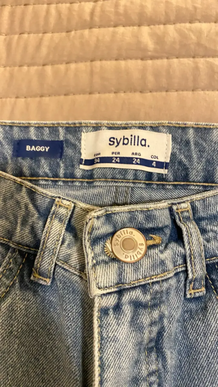 Jeans Baggy Mujer Sybilla Desgastados - 2