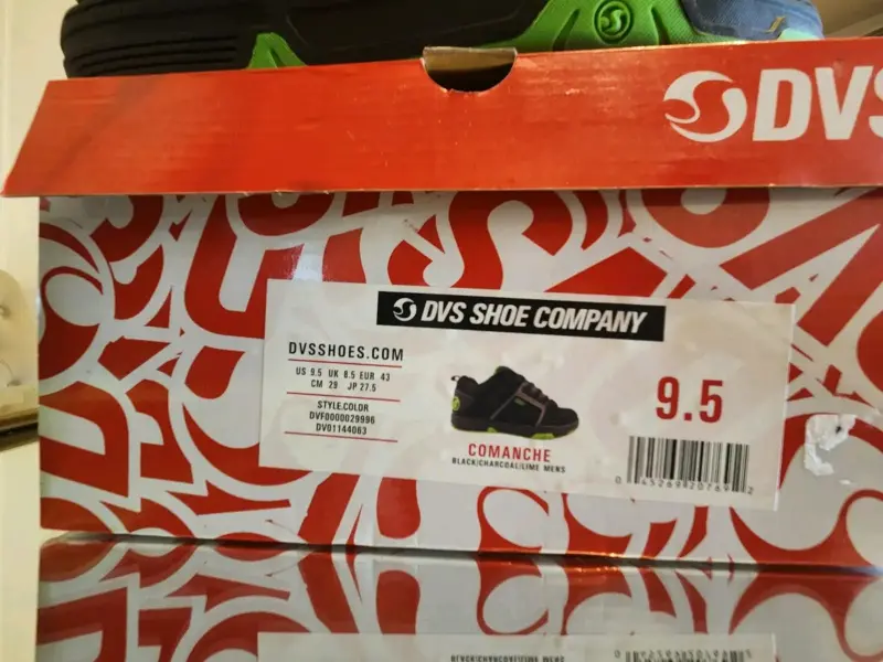 Zapatillas  negras y verdes para hombre talla 43 - 6
