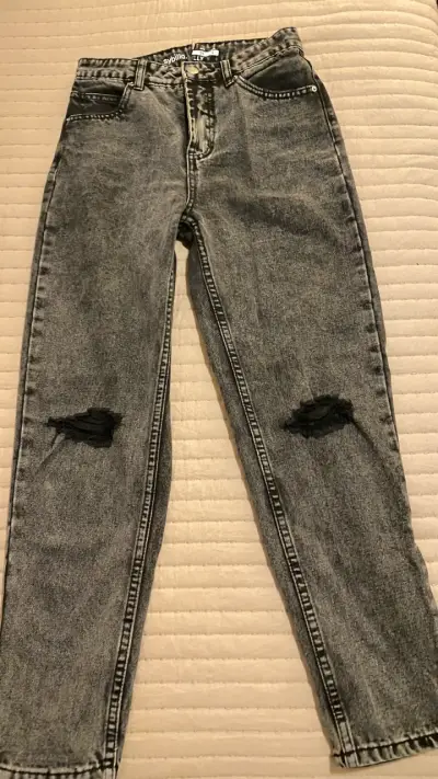 Jeans grises desgastados Sybilla para mujer - miniatura 1