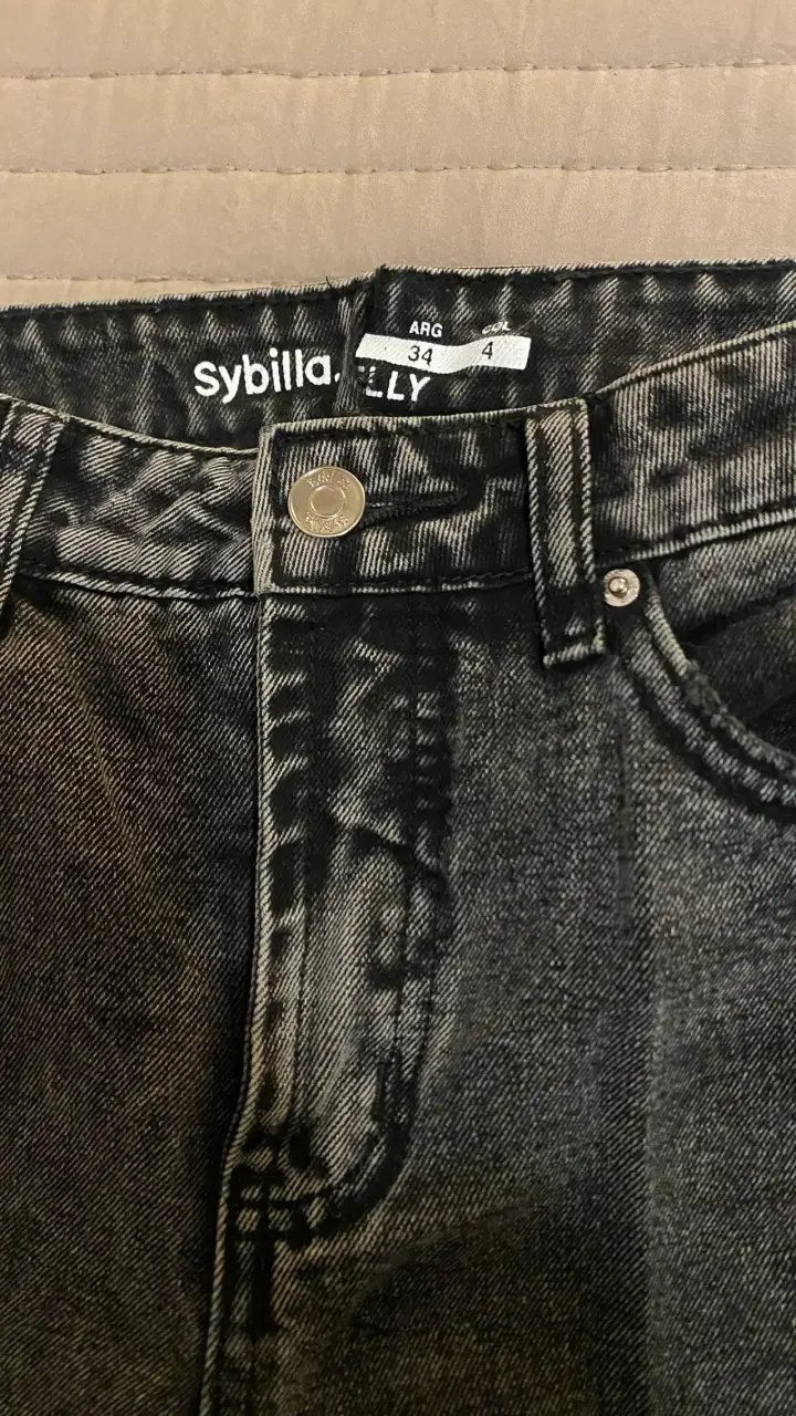Jeans grises desgastados Sybilla para mujer - 3