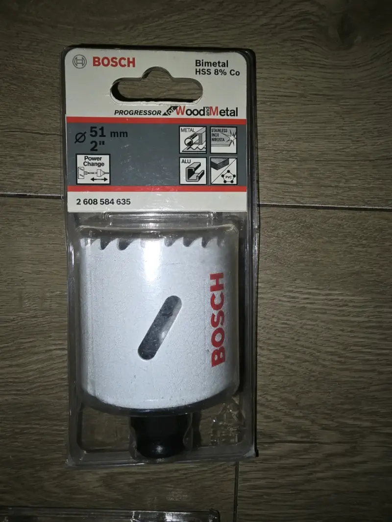 Set Adpatadores Power con broca y 3 Sierras Copa - 6