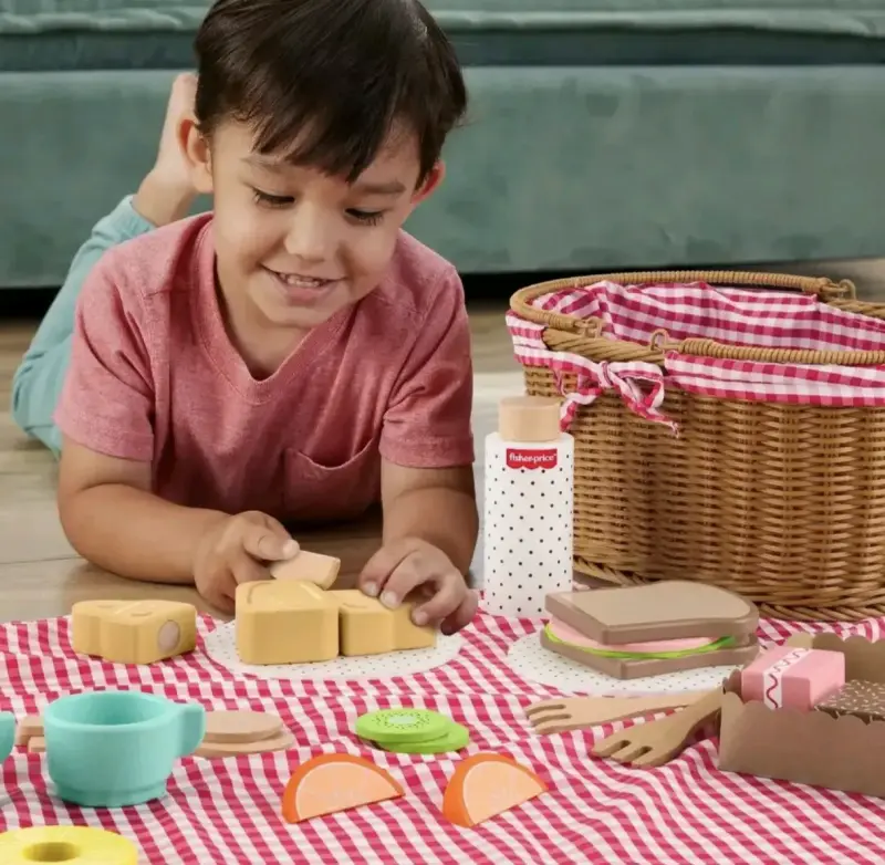 Set de picnic de juguete Fisher-Price de madera - 5