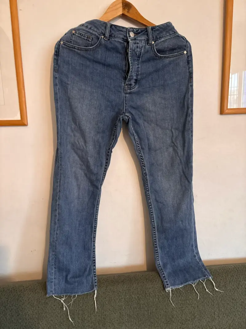 Jeans rectos Foster denim azul desgastado